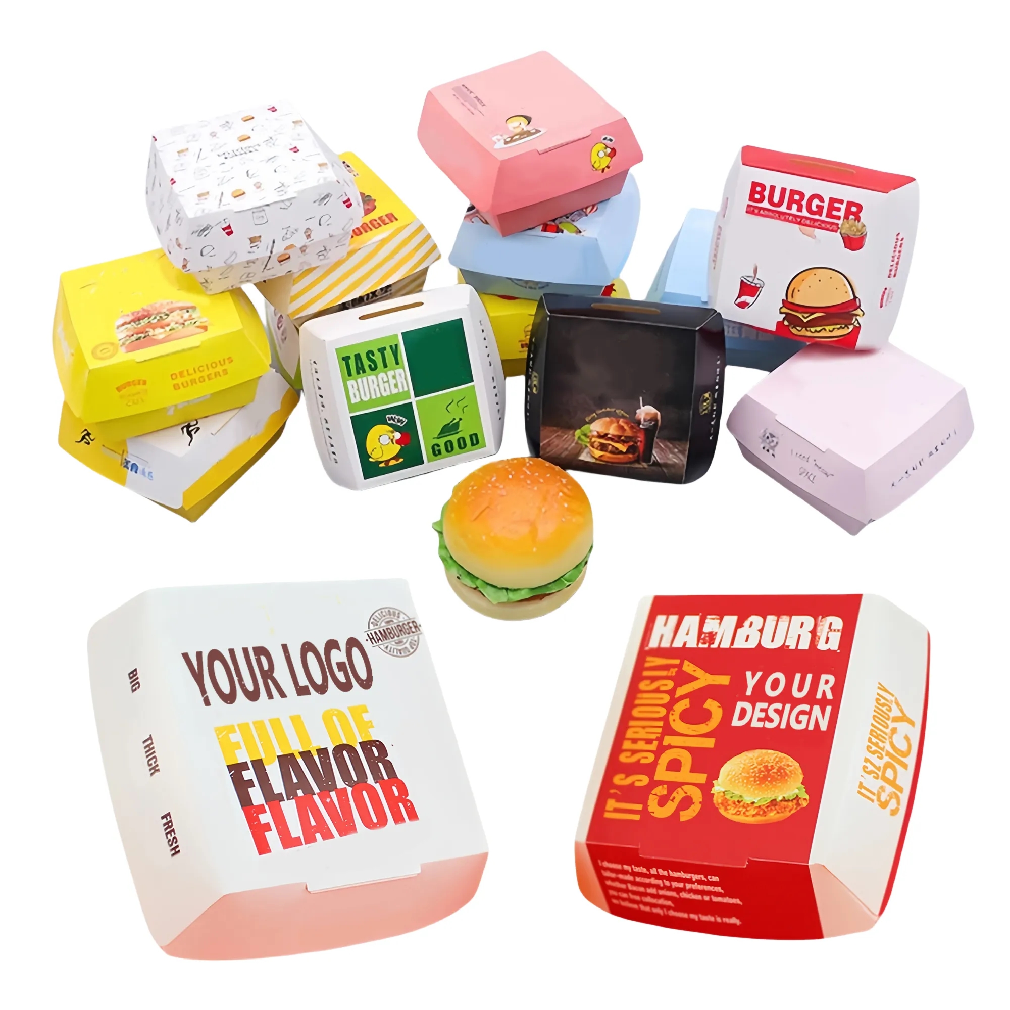 Disposable Paper Burger Box 6