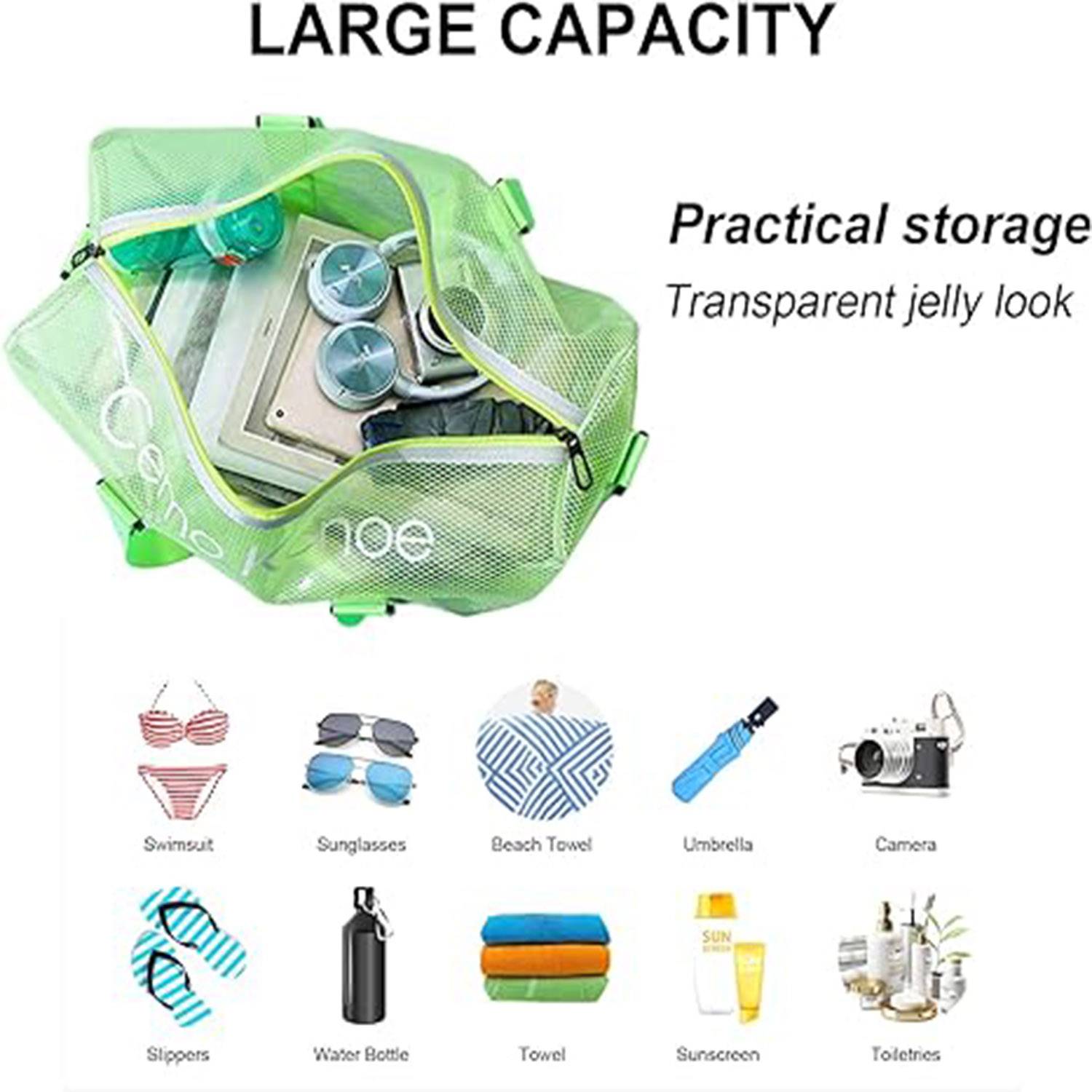 Transparent Portable Travel Duffel Bag 4
