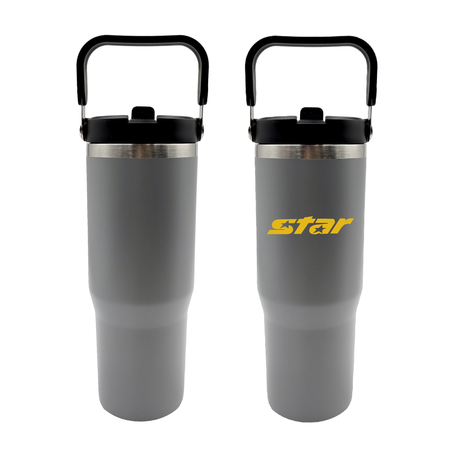 Tumbler with Handle and Built-In Straw, 30 oz. 5