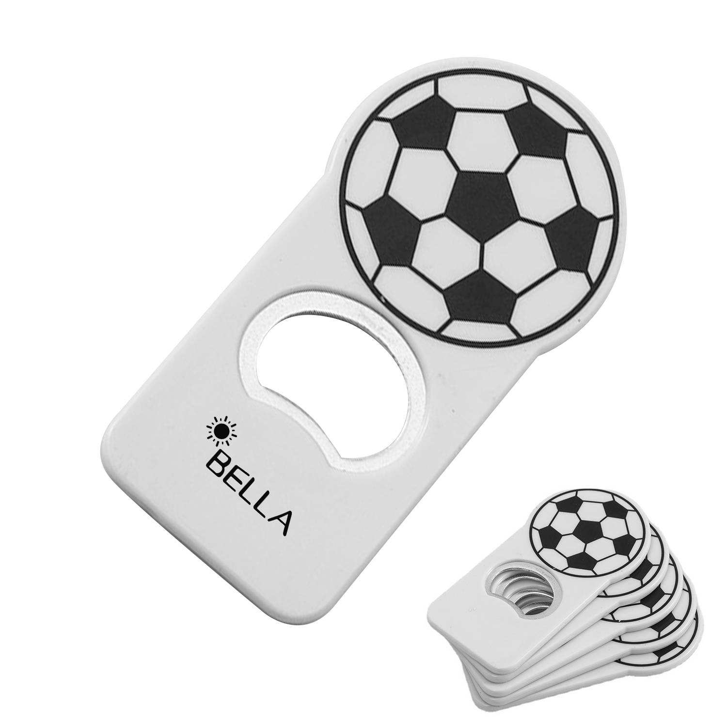 Plastic Creative soccer metal bottle opener 2