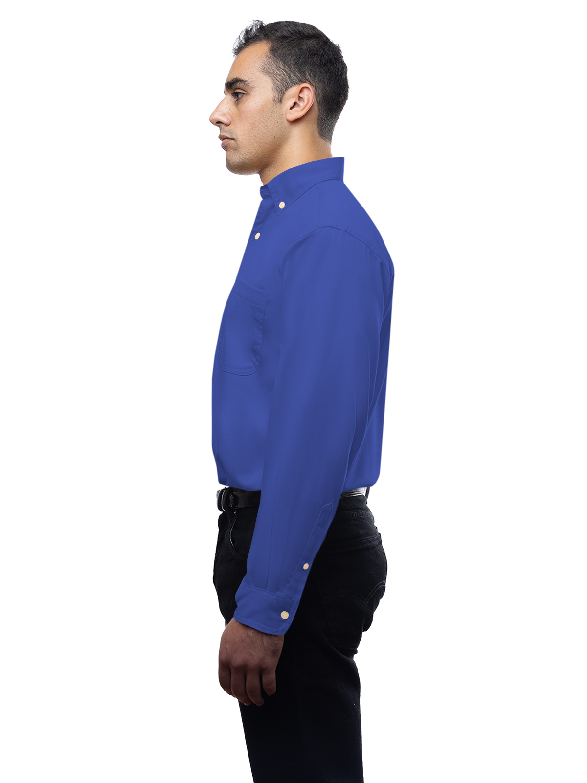 Blue Generation - Men's 1-Pocket Superblend Poplin Shirt 68