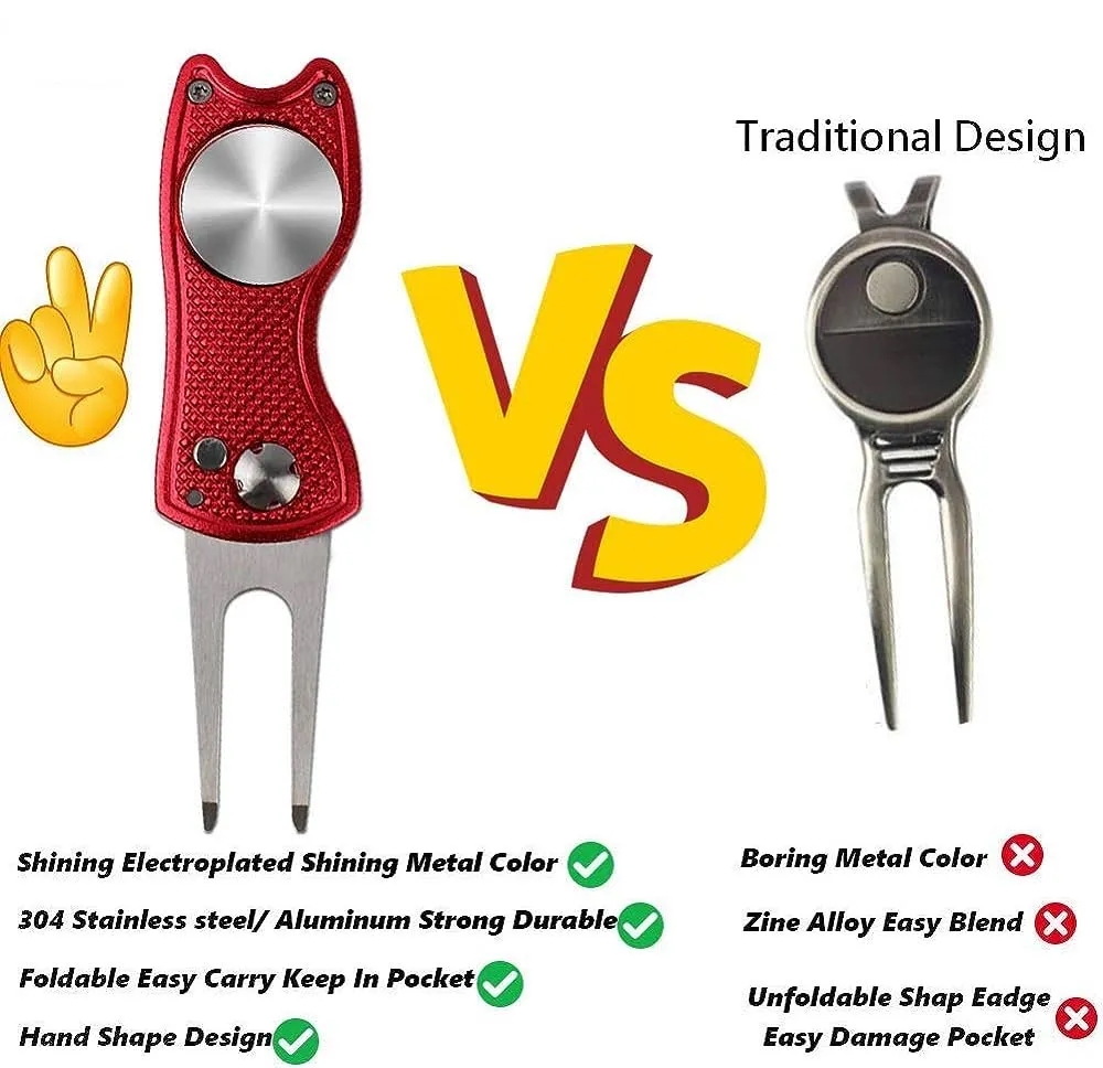 Golf Divot Repair Tool with Magnetic Ball Marker 8