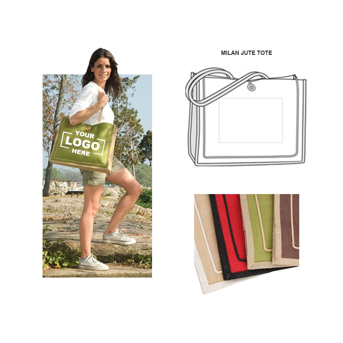 Classic Milan Jute Tote 4