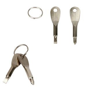 2 Pieces Mini Portable Screwdriver Keychain 3