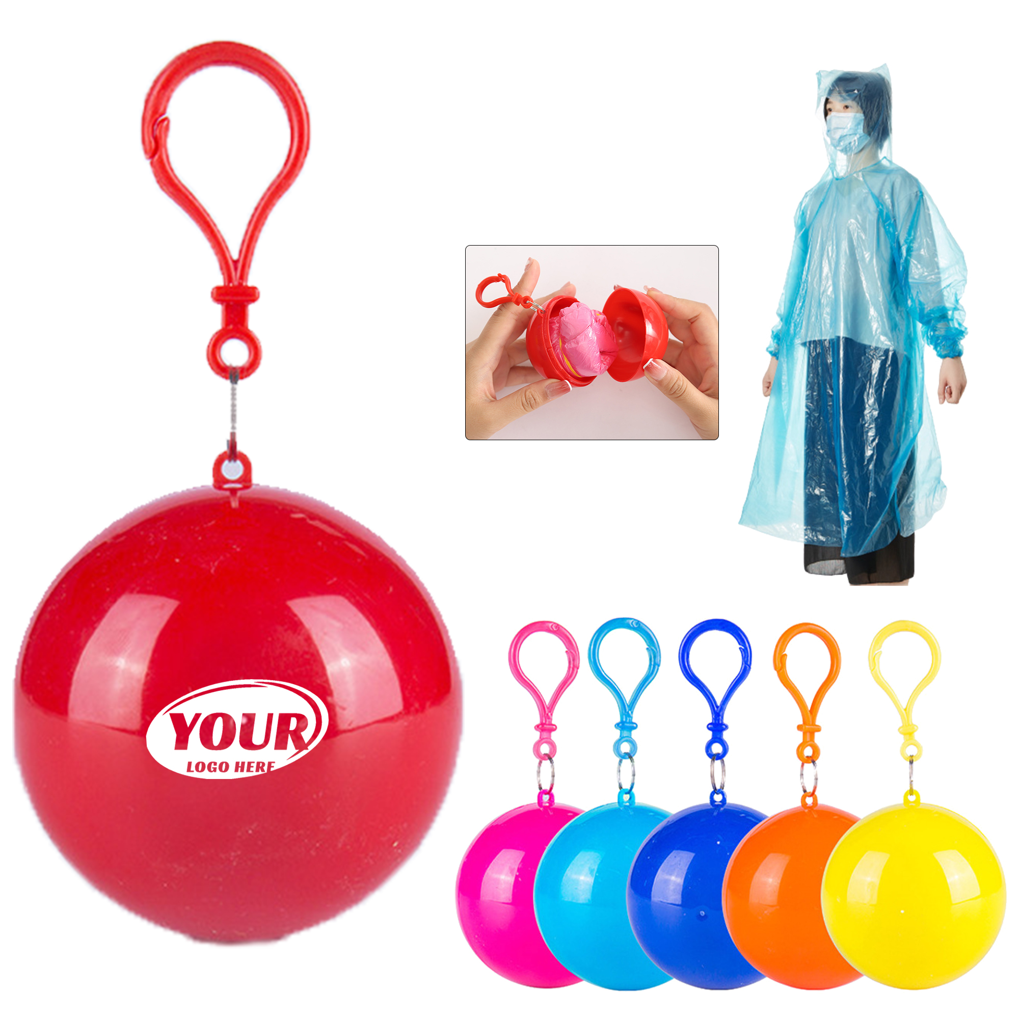 Spherical Disposable Emergency Raincoat Capsule 2