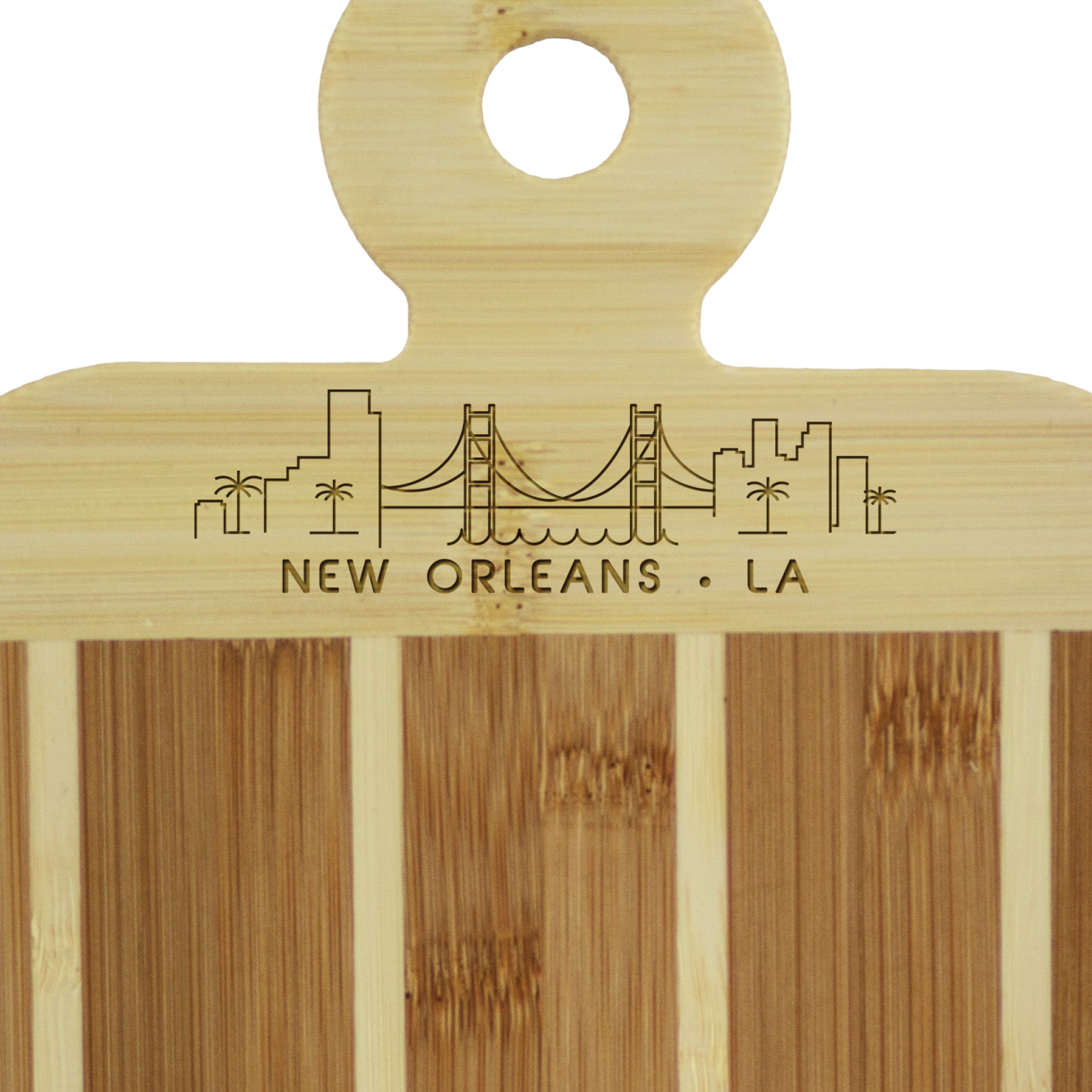 Striped Paddle City Skyline Board - New Orleans, Louisiana 2