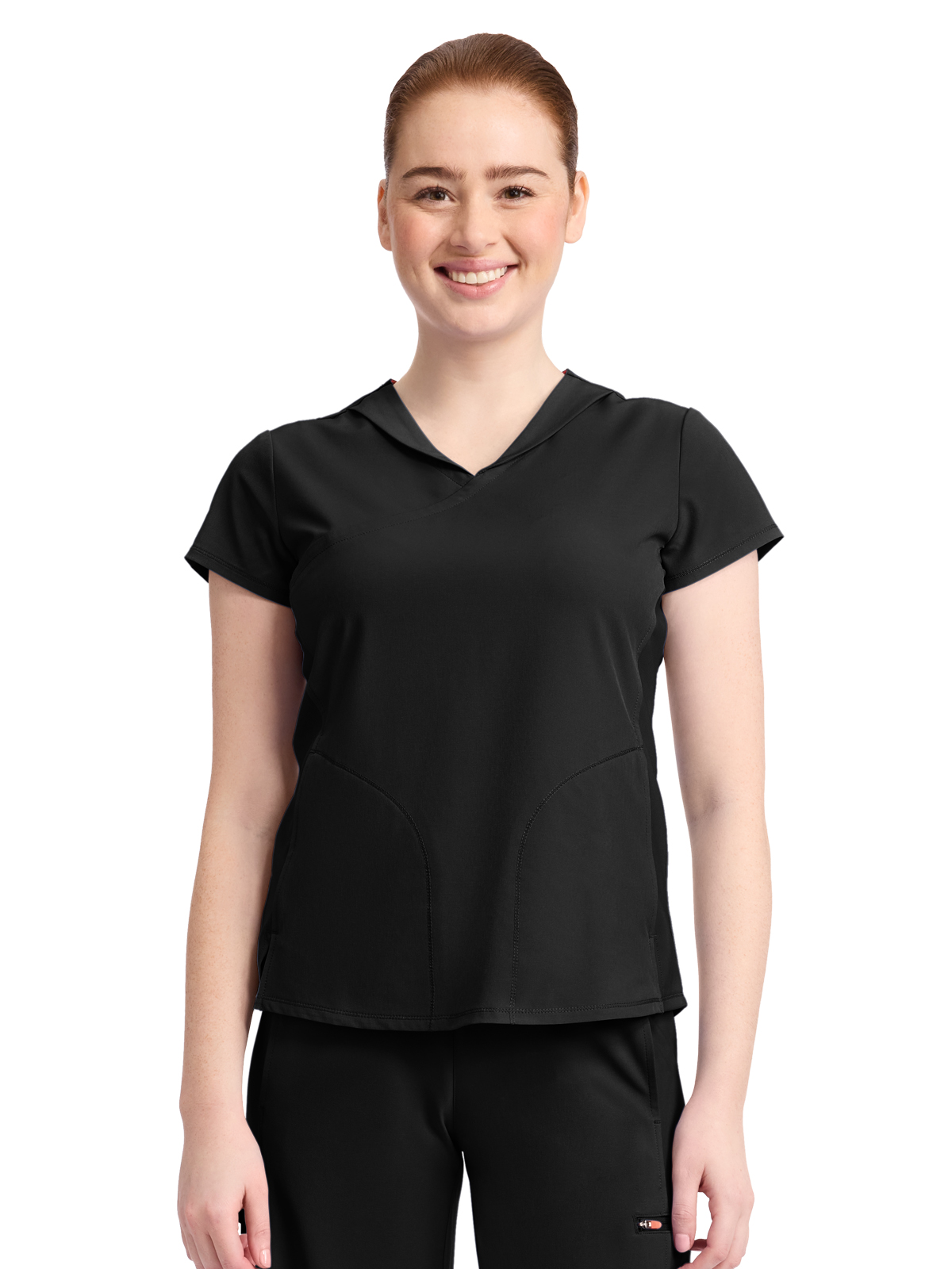 Infinity GNR8 - Women's 2-Pocket Mock-Wrap V-Neck Top