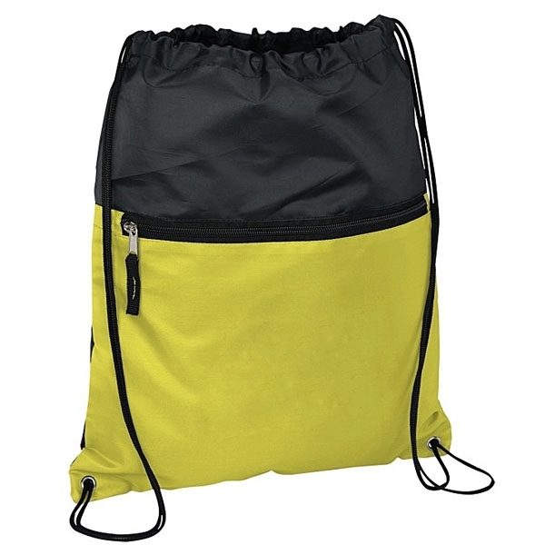 Front Zipper Pocket Drawstring Sportpack 5
