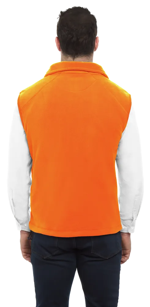 Adult Micro Fleece Zip Front Vest 76