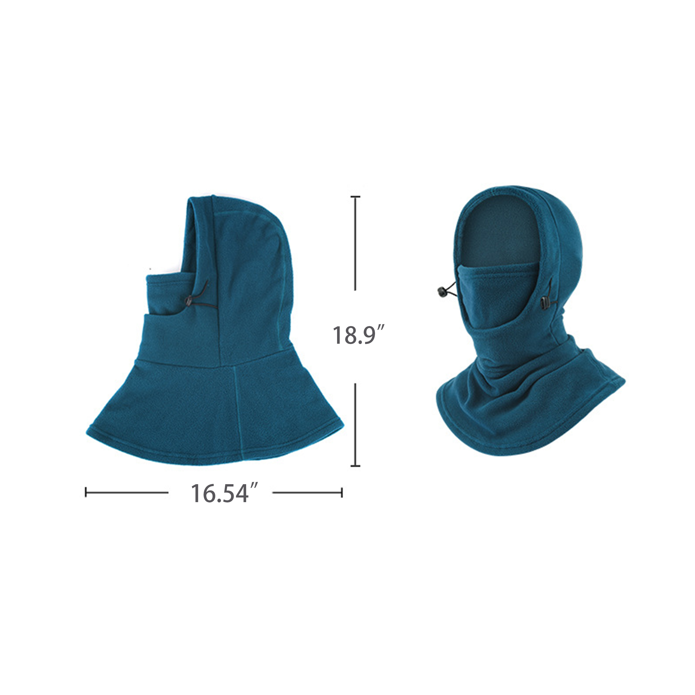 One-piece winter outdoor mask with adjustable wearing style 1