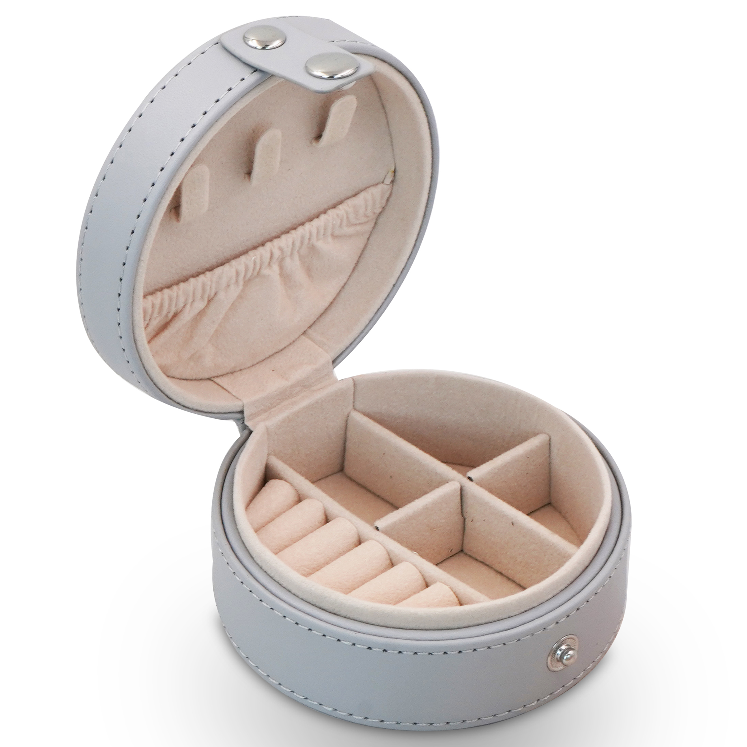 Pu Mini Round Jewelry Box 2