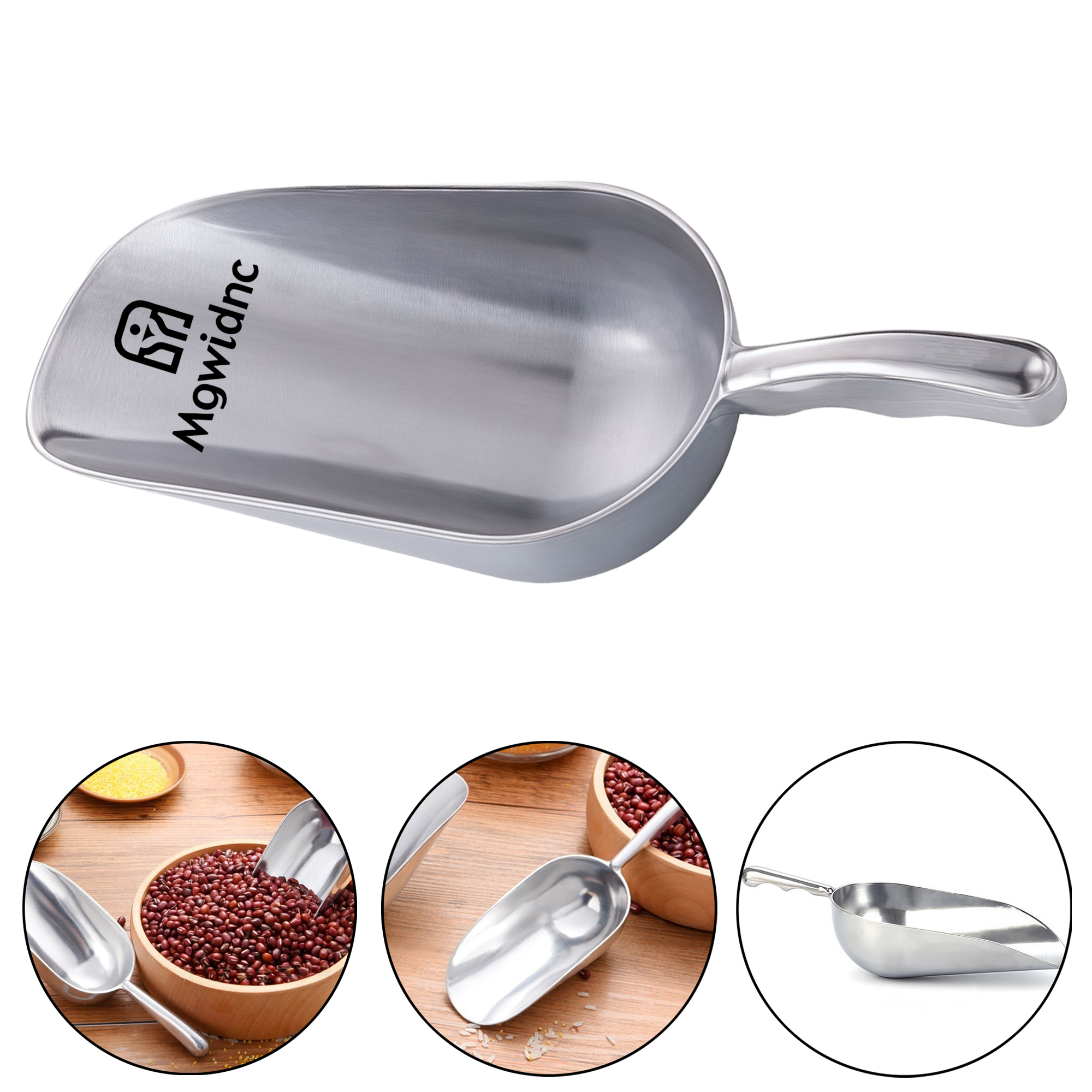 Non-Magnetic Aluminum Alloy Multi-Purpose Scoop for Ice