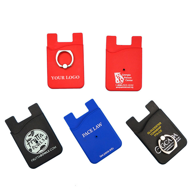 Silicone Phone Wallet w/ Finger Ring Holder 3