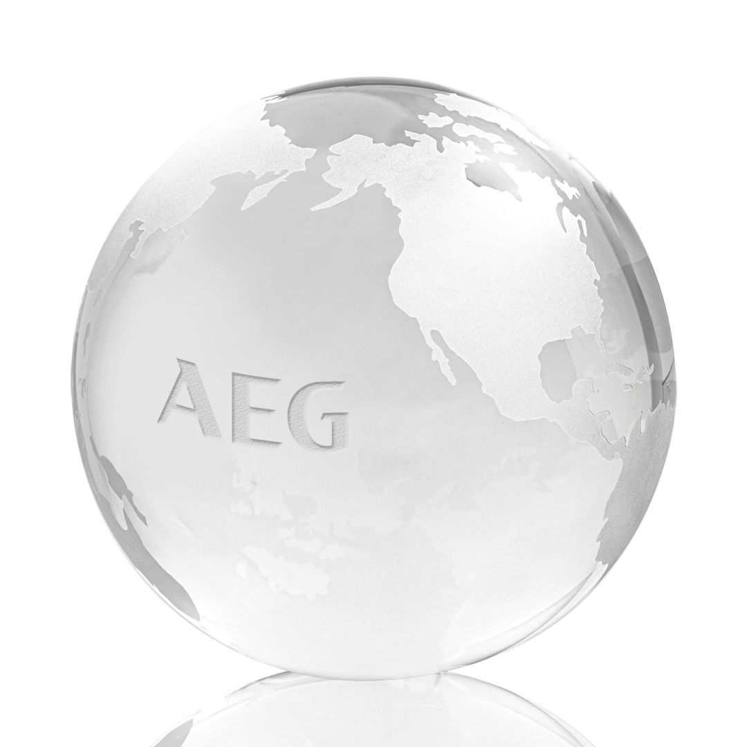 Globe Paperweight - Clear 21