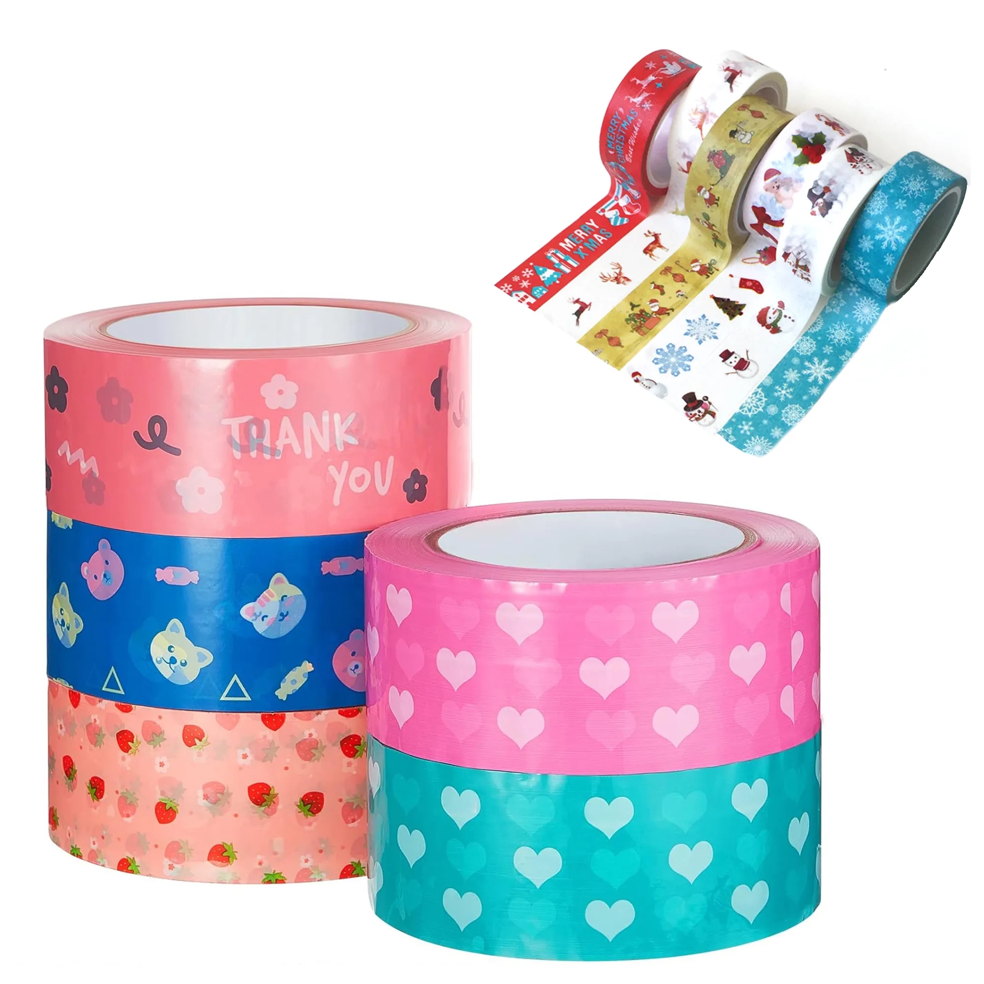Custom Full Color BOPP Adhesive Packing Sealing Tape MOQ 50p 2