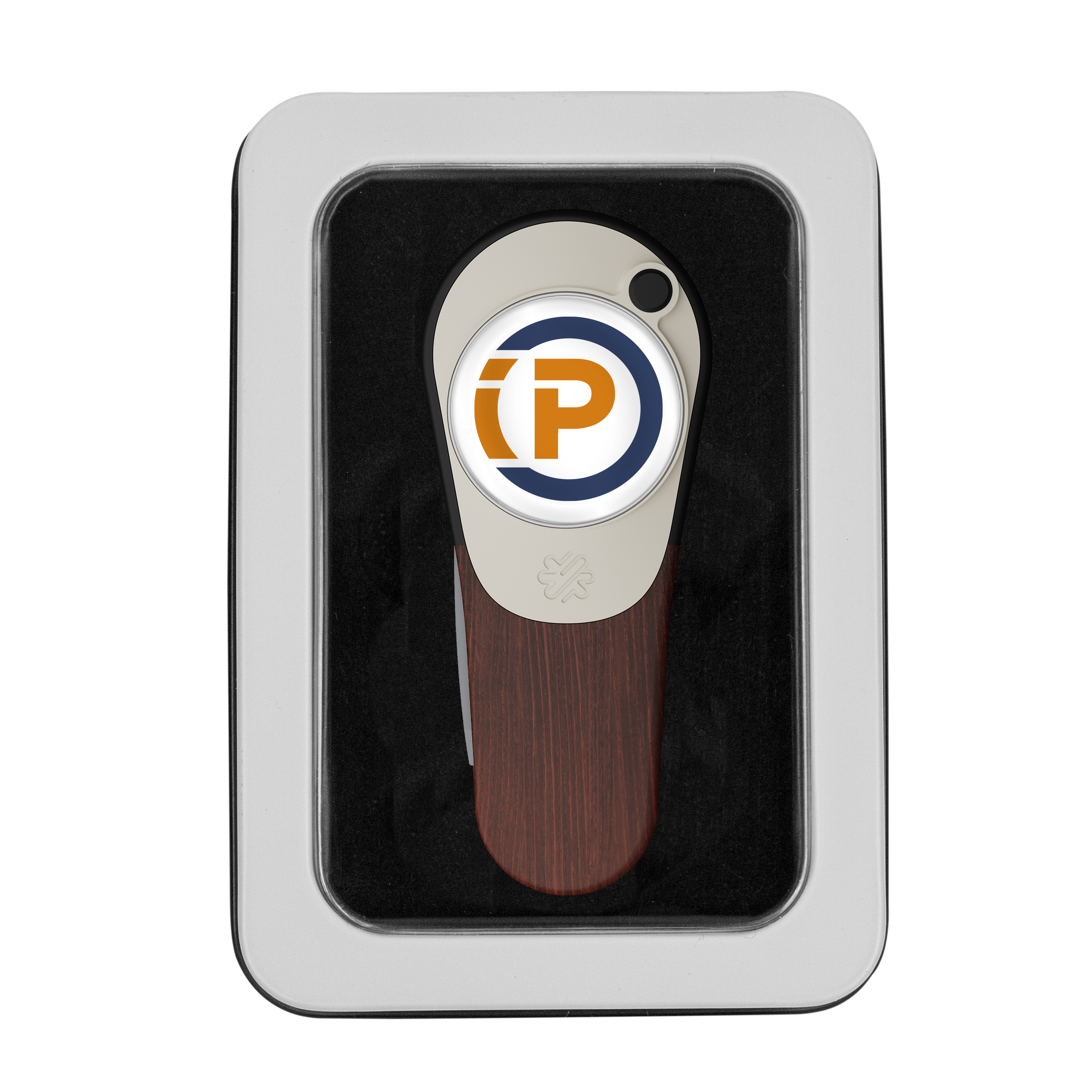 Pitchfix Woodie Golf Divot Repair Tool in Window Tin 16