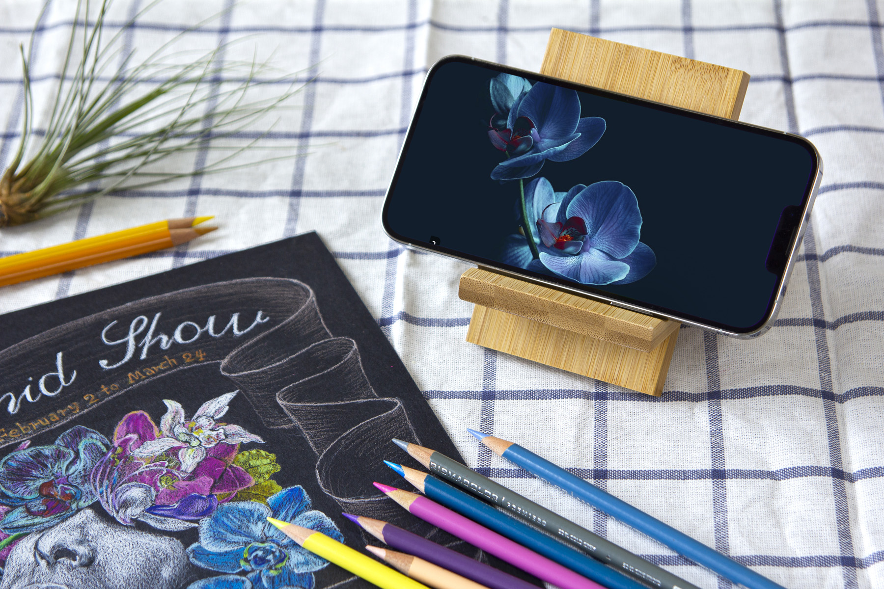 Bamboo Portable Phone Stand 14