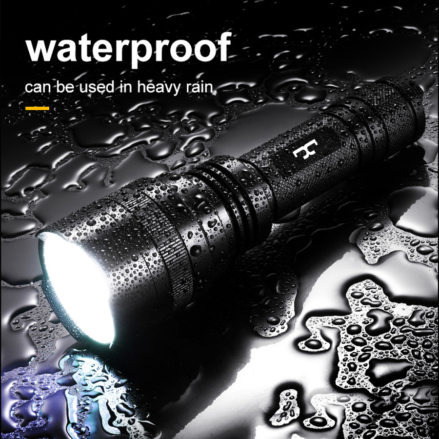 LED Flashlight Extremely Bright, Waterproof, USB-C Powered Rechargeable 2300mAh Battery, 1500 Lumens 3