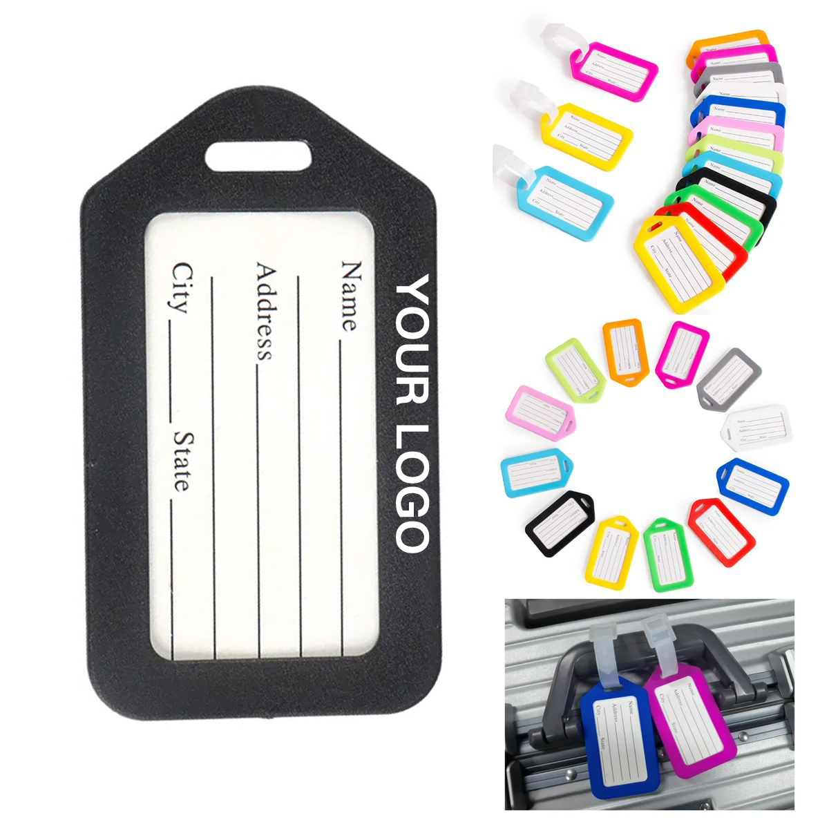 Waterproof Plastic Luggage Tag with Info Window 11