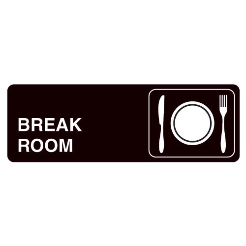 Break Room Acrylic Facility Sign 9w x 3h