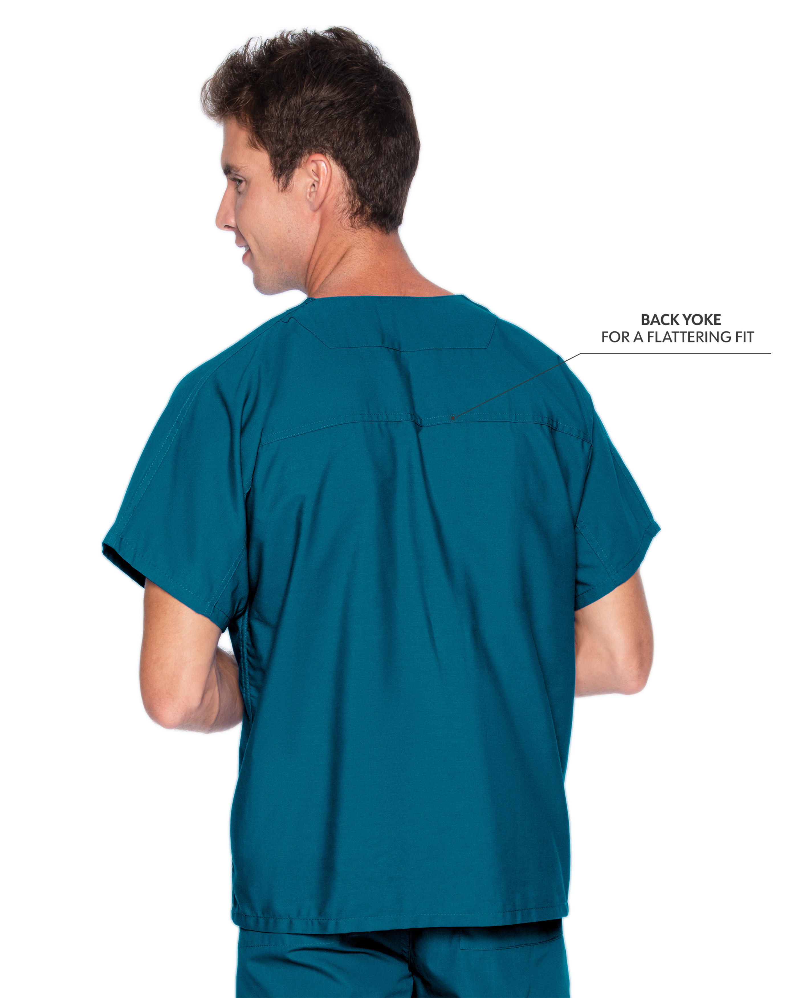 Landau - Essentials - Unisex One-Pocket Reversible V-Neck Top 18