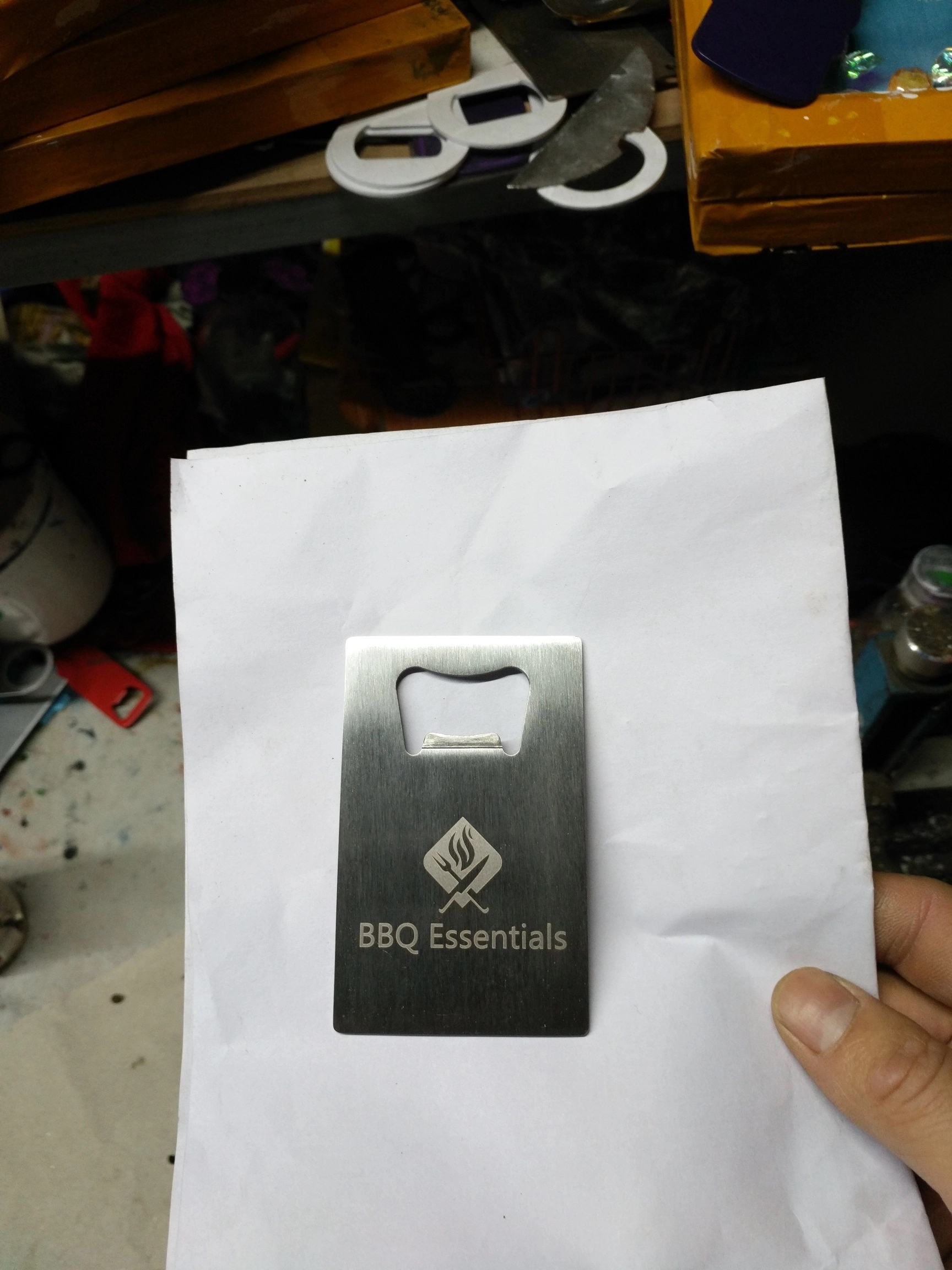 Credit Card Polished Bottle Opener 2