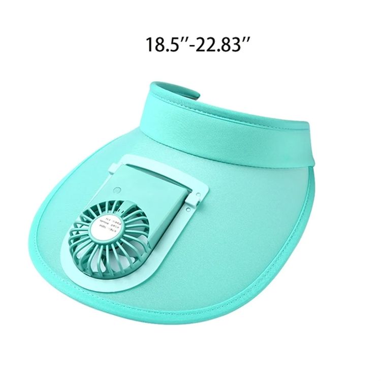 USB Fan Sun Visor Hat 2