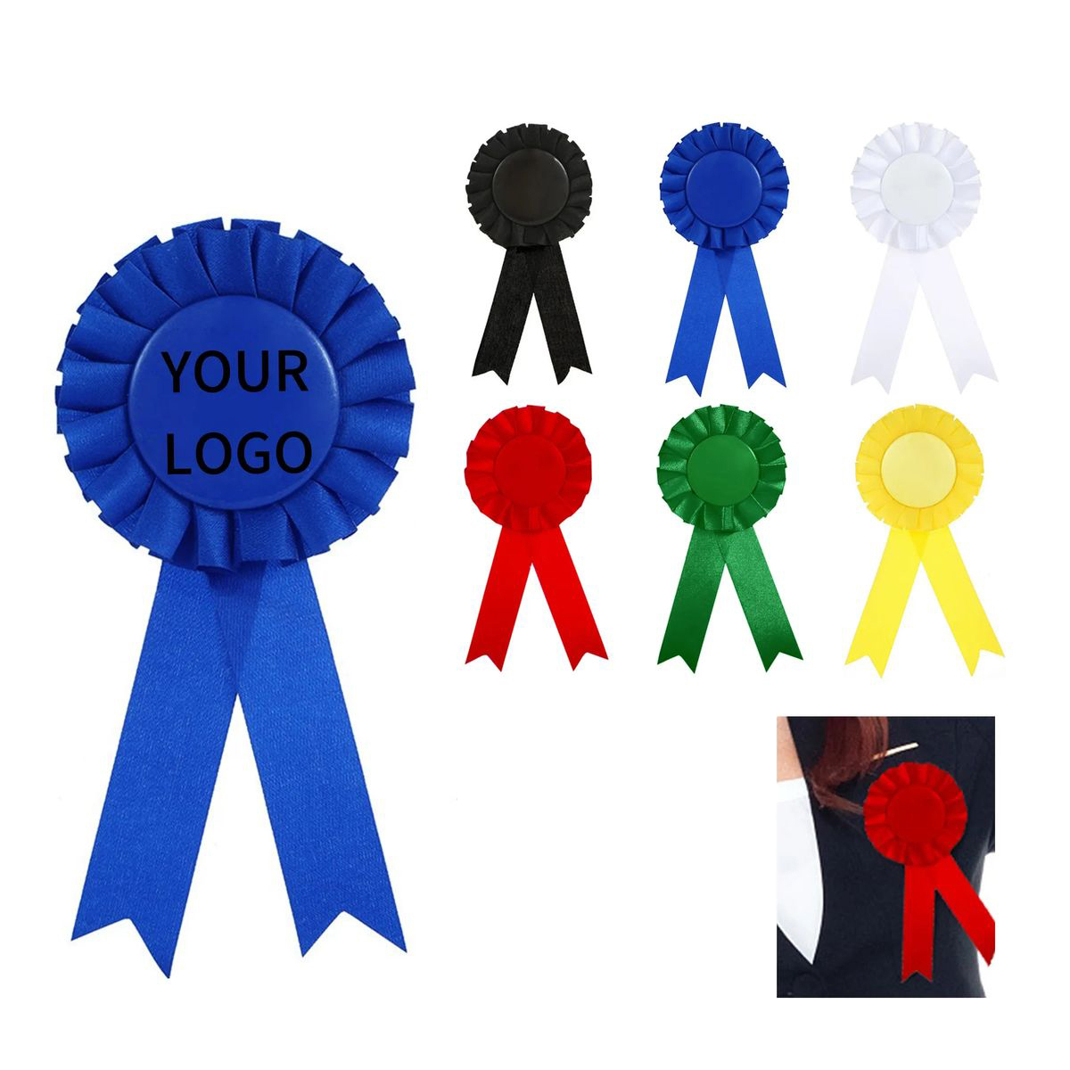 Recognition Badge with Polyester Ribbon 2