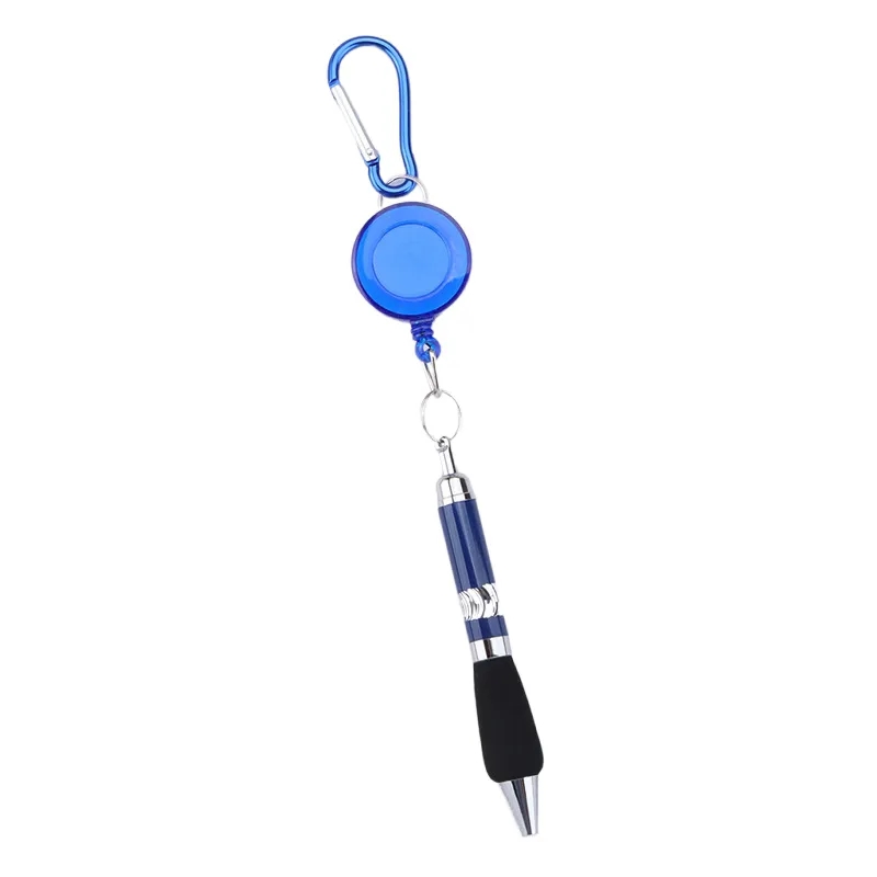 Carabiner Retractable Badge Reel Pens 6