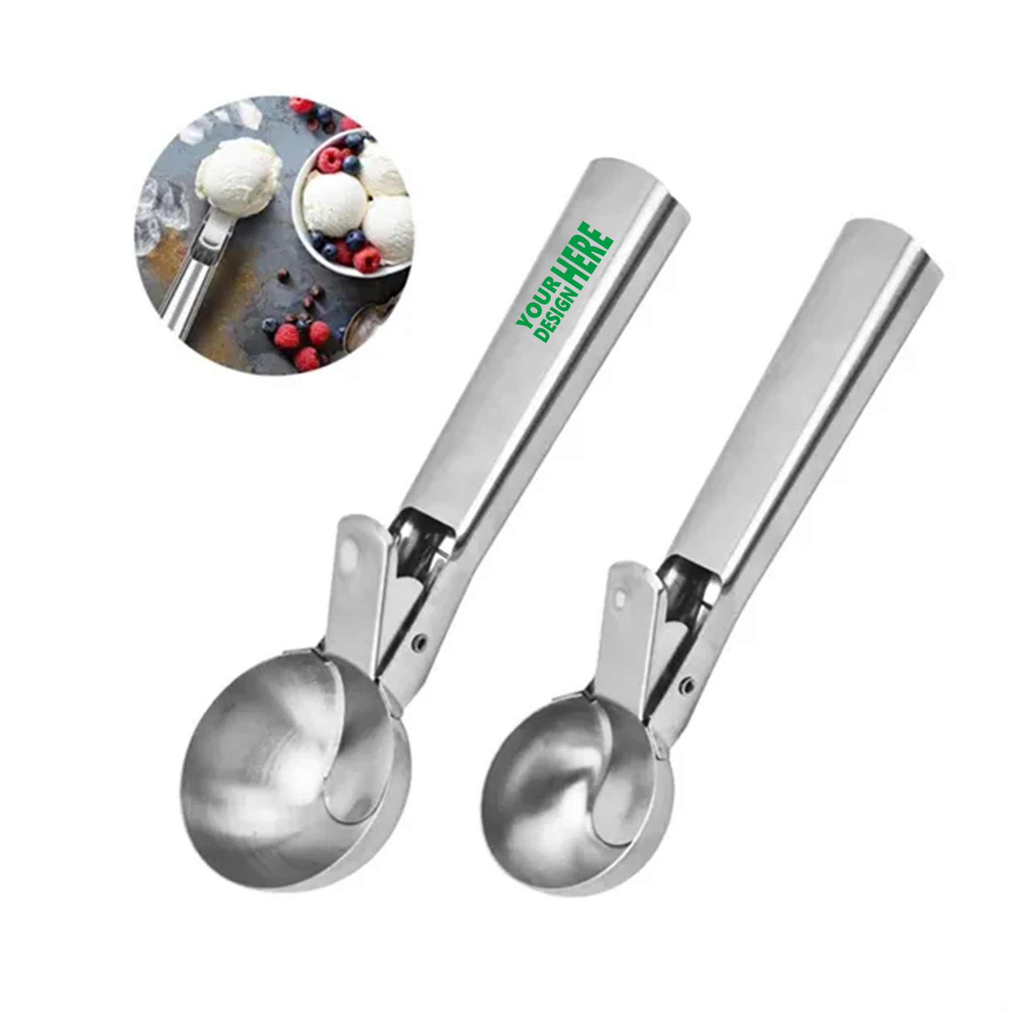 Stainless Steel Ice Cream Scoop with Trigger 3