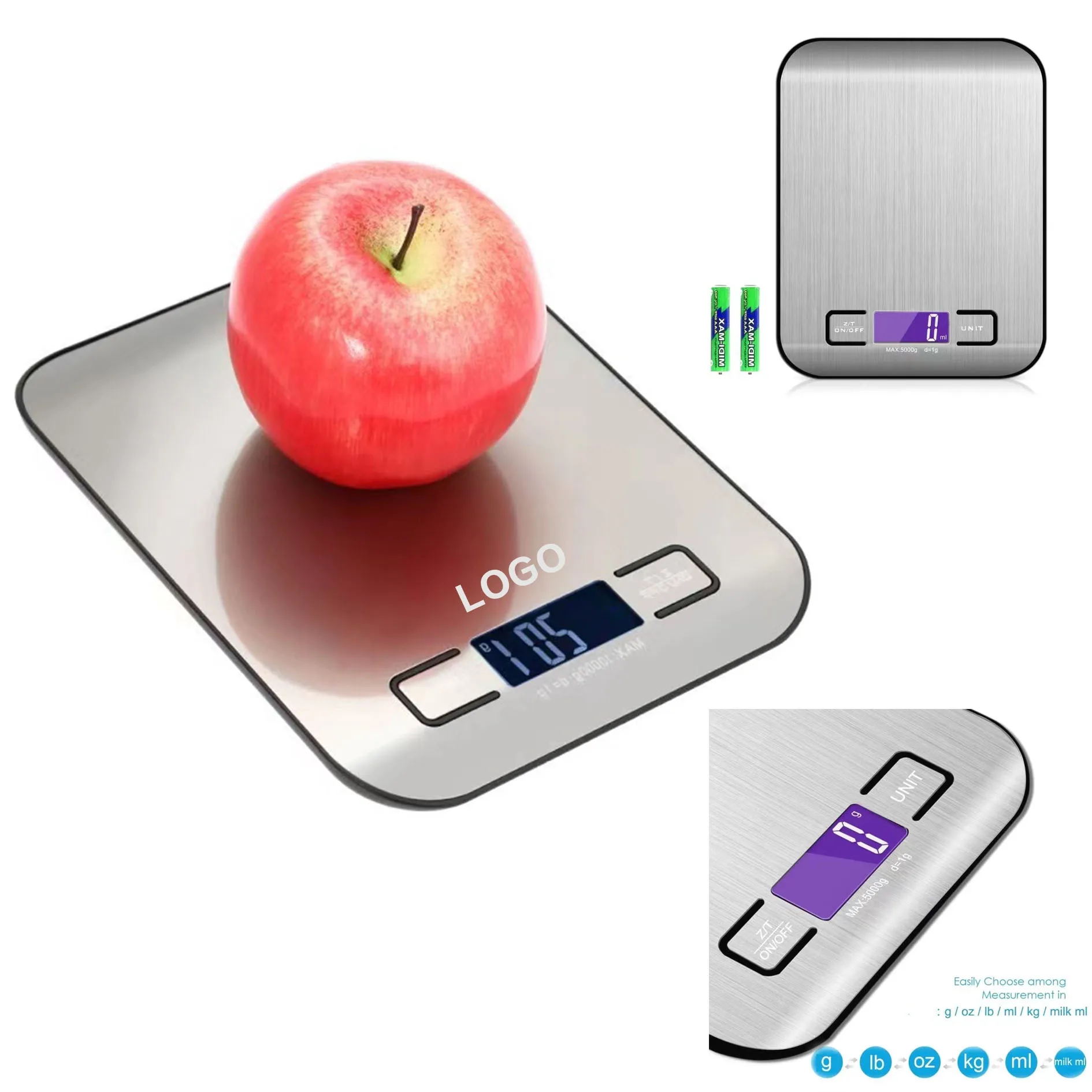 Stainless Steel Electronic Kitchen Scale For Weighing