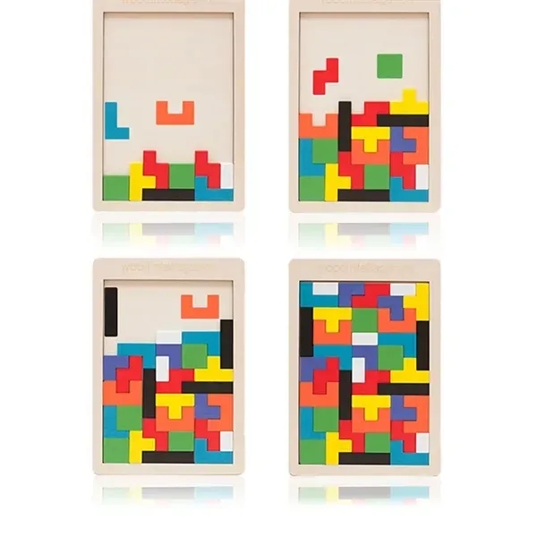 Wooden Kids Puzzles Brain Teasers Toy Educational Gift 2