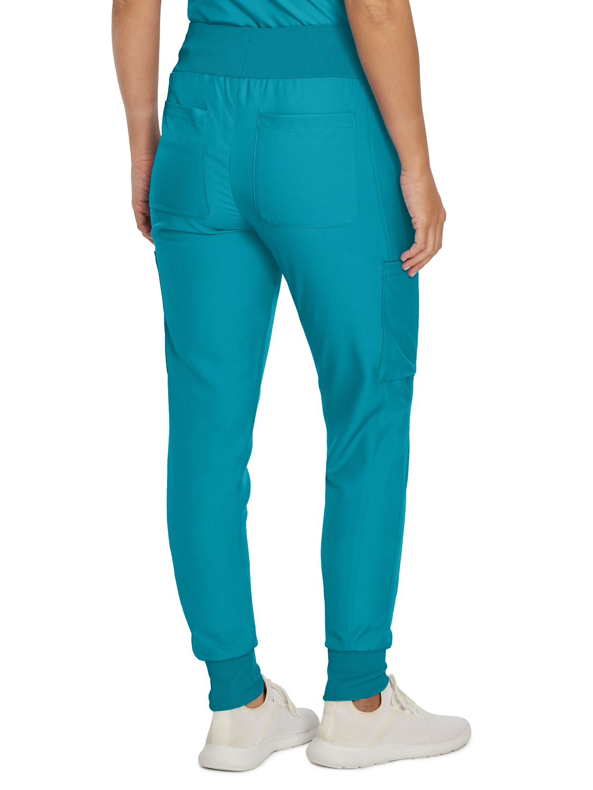 Landau - Forward - Women's Seven-Pocket Mid-Rise Rib-Knit Elastic Waist Jogger Pant 8