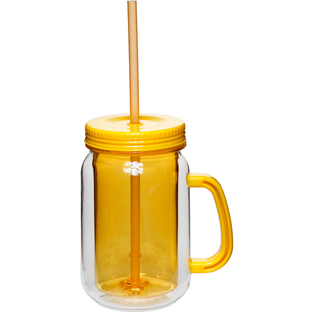 17 oz. Mason Jars with Straw 24