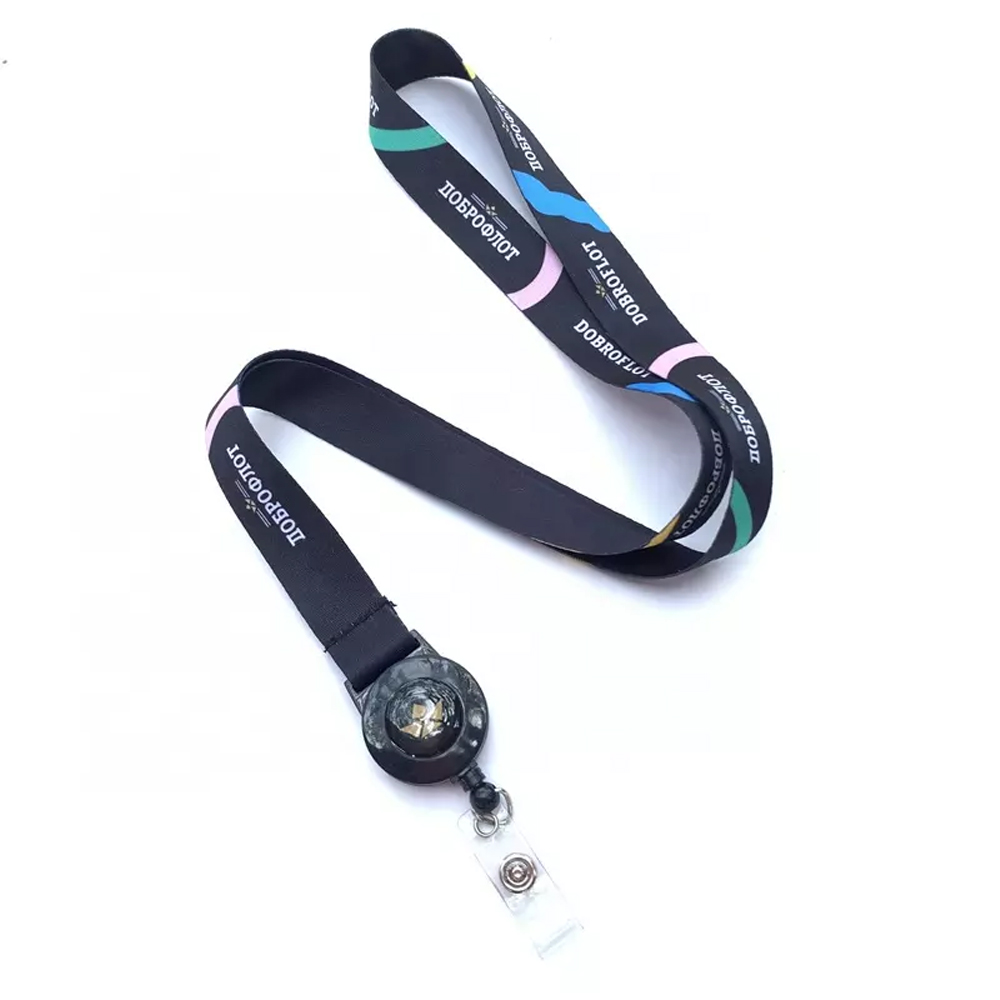 Decorated 3/4" Lanyard w/ Full color Badge Reel 16