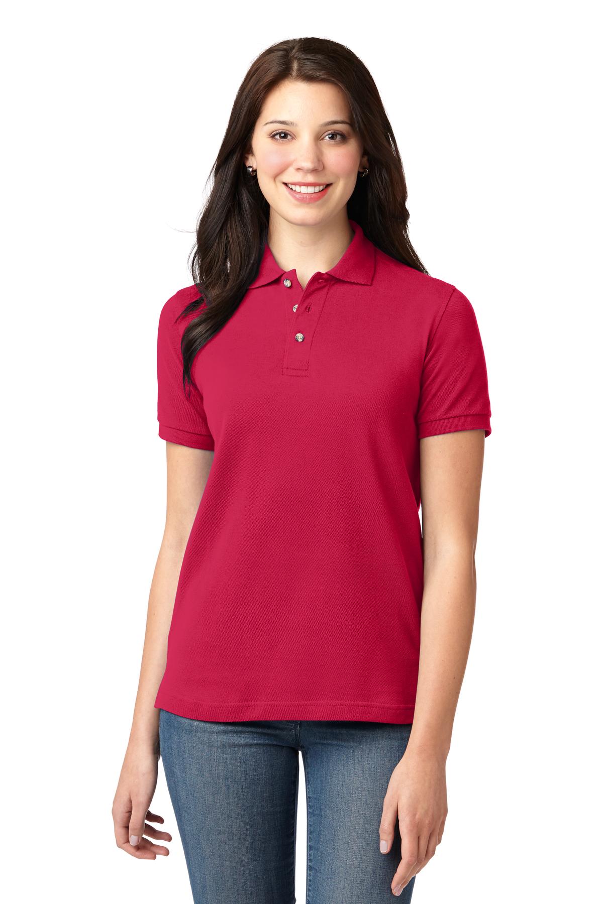 Port Authority Women's Heavyweight Cotton Pique Polo. L420 67