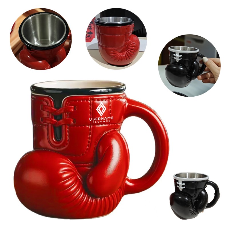 Boxing Glove Coffee Mug With Stainless Steel Inner 3