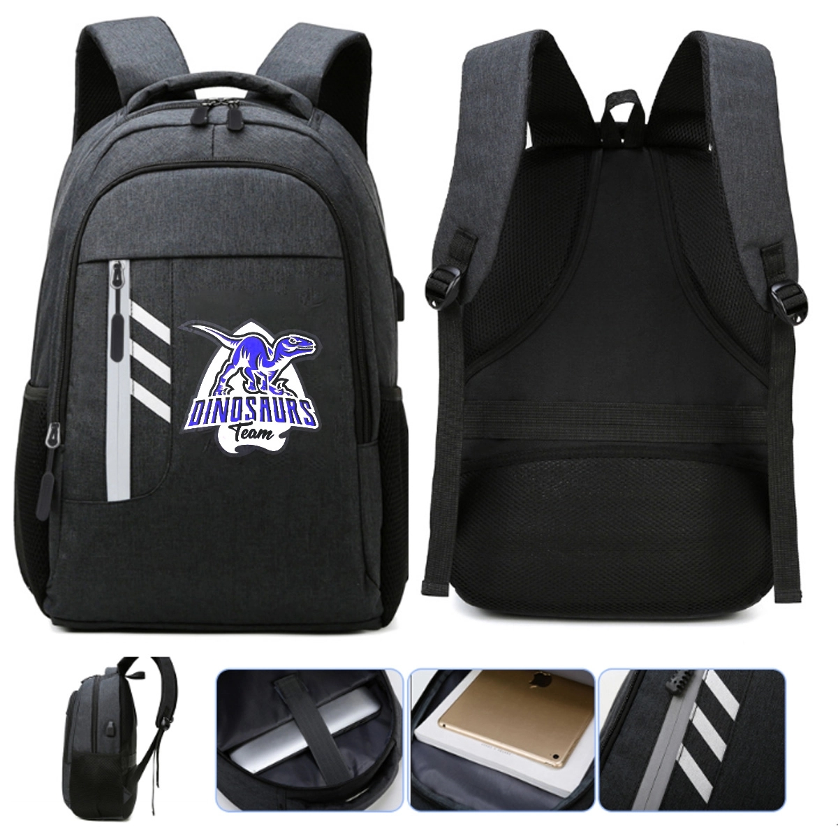 Large Capacity Portability Travel School Laptop Backpack 3