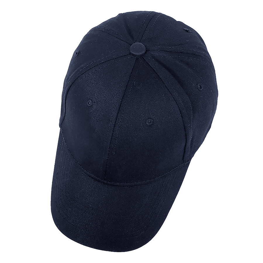 Stock Solid Color Cotton 6-Panel Baseball Cap w/ D-Ring 28