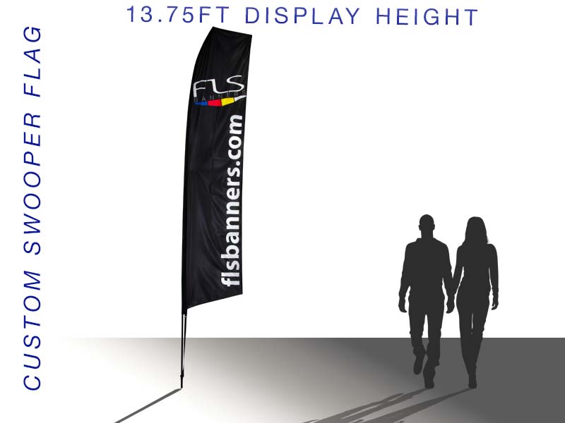 Large 19' Swooper Feather Flag 1