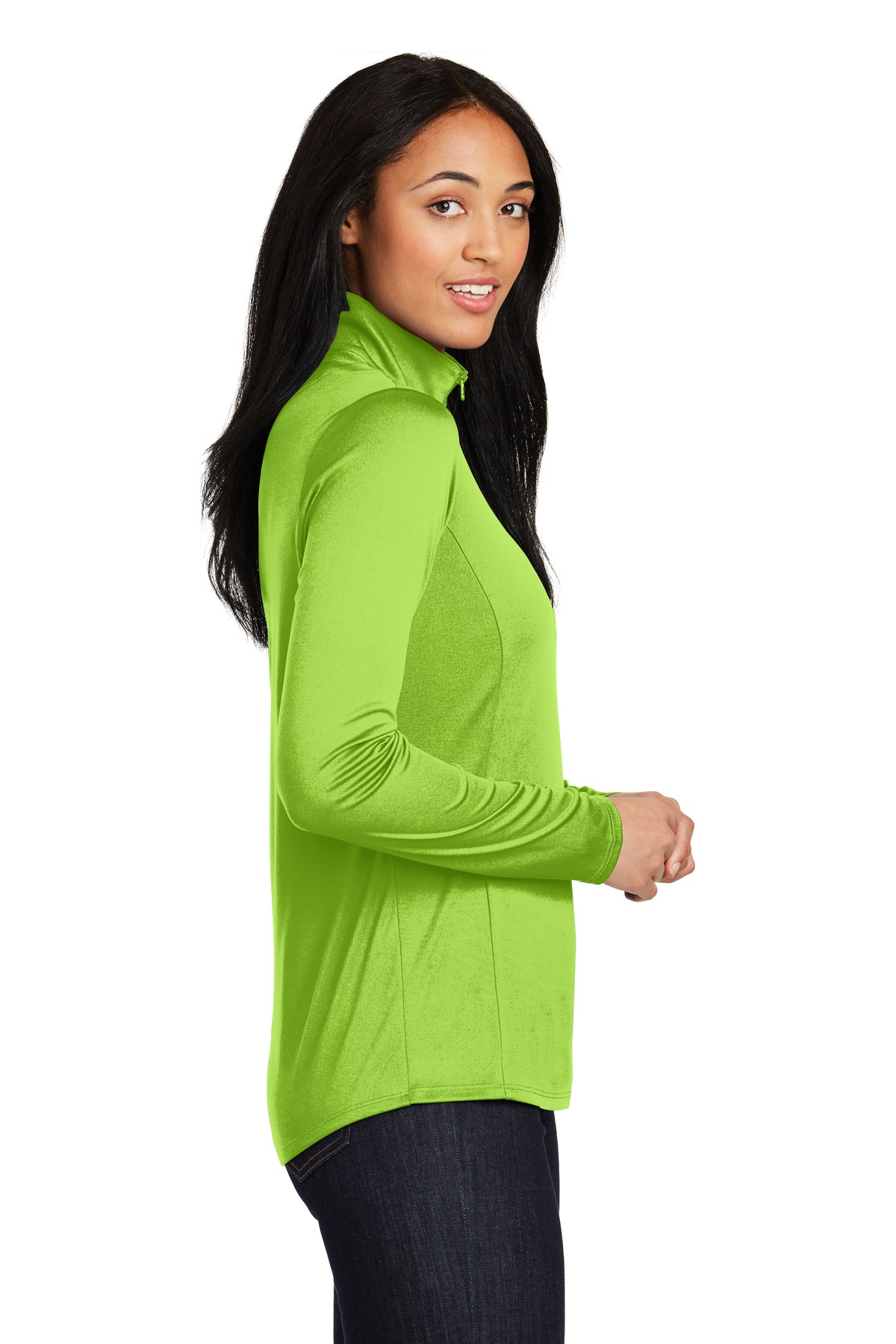 Sport-Tek Women's PosiCharge Competitor 1/4-Zip Pullover. LST357, custom hoodie or sweatshirt with logo imprint 51