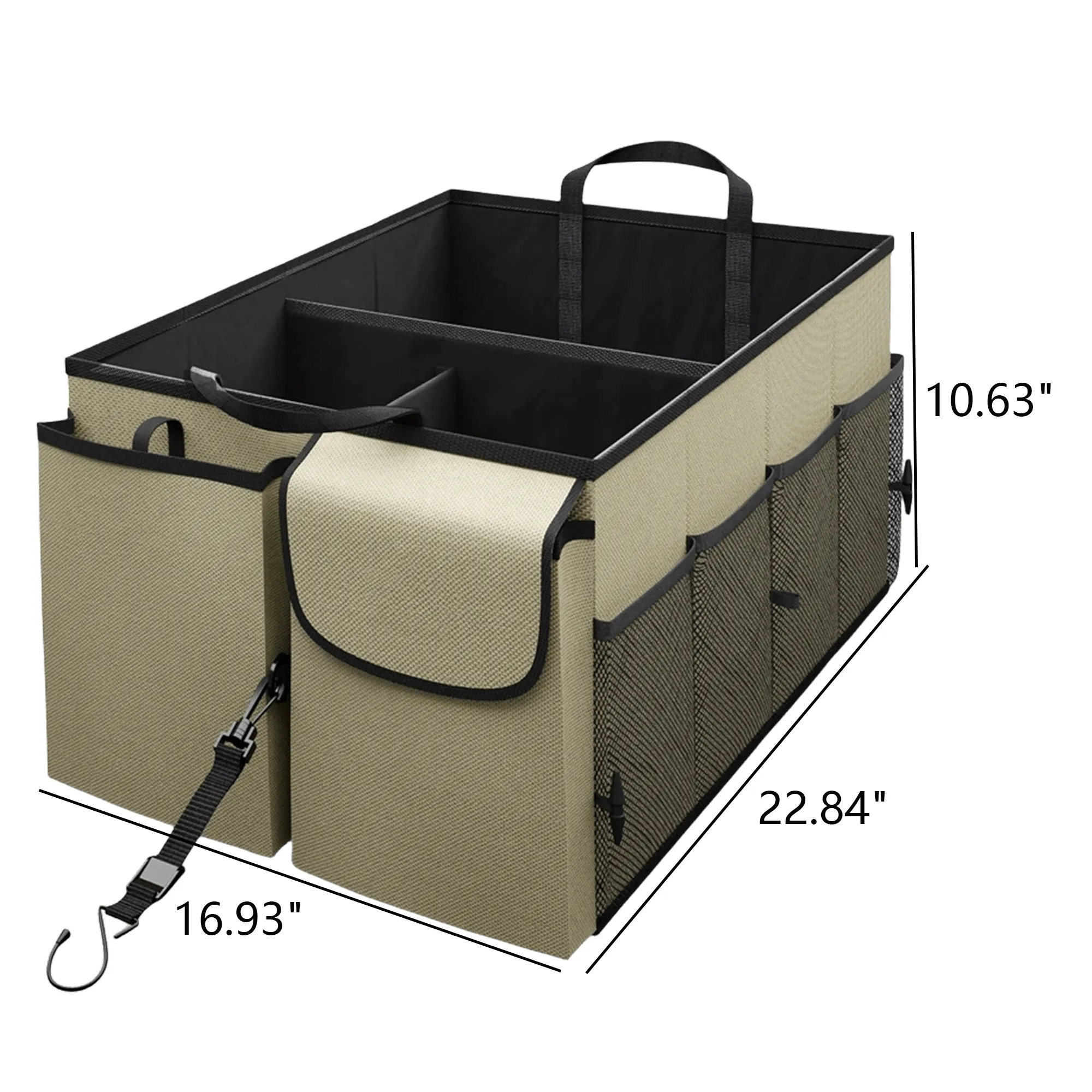 Multi Compartment Automotive SUV Car Organizer 3