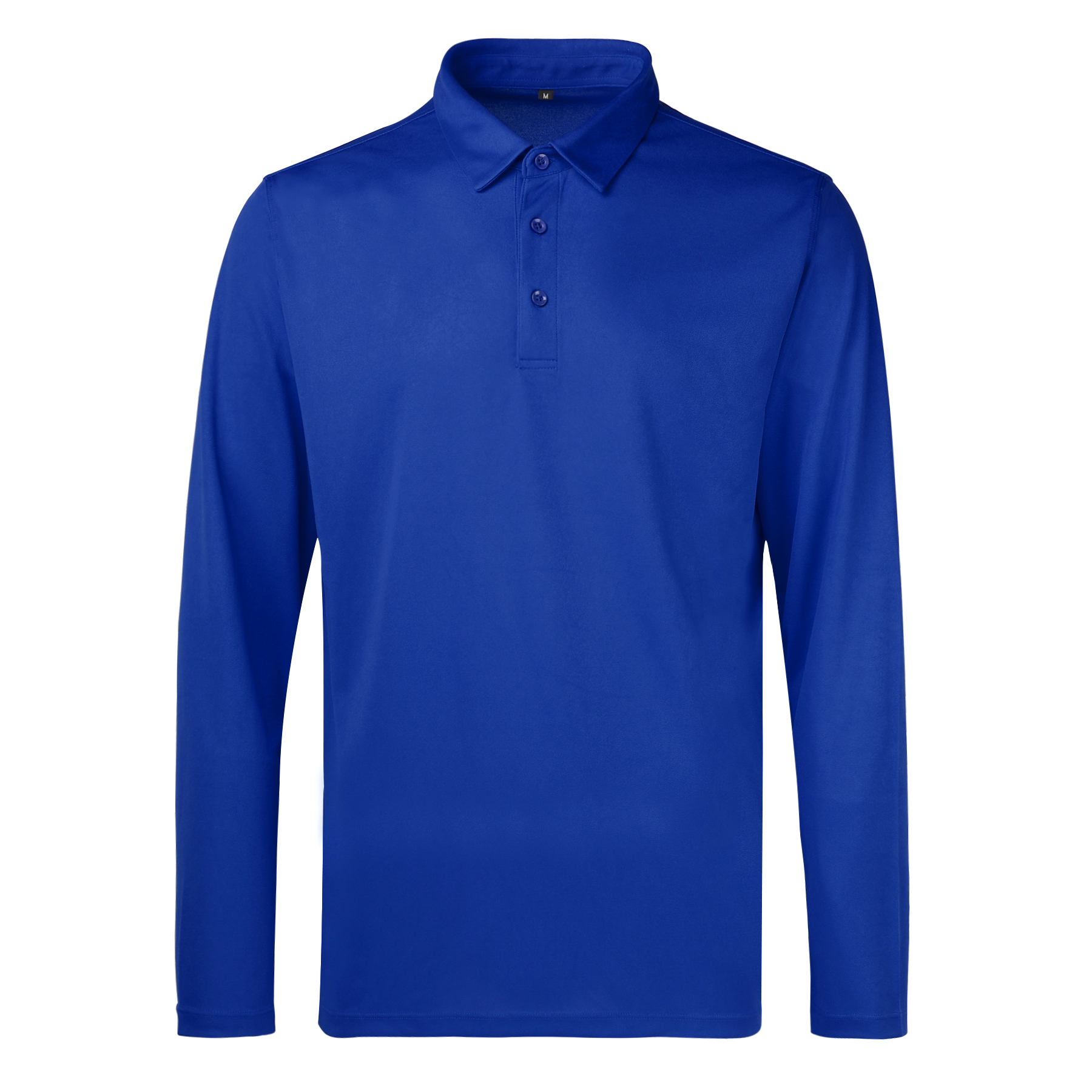 Men's Sport Micro Pique Long Sleeve Polo Shirt 6