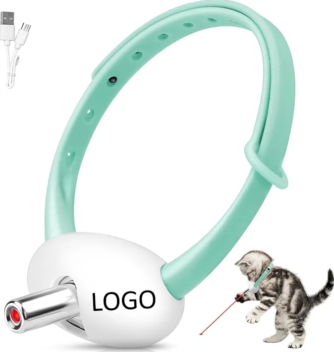 USB Rechargeable Automatic Laser Cat Toy Collar 6
