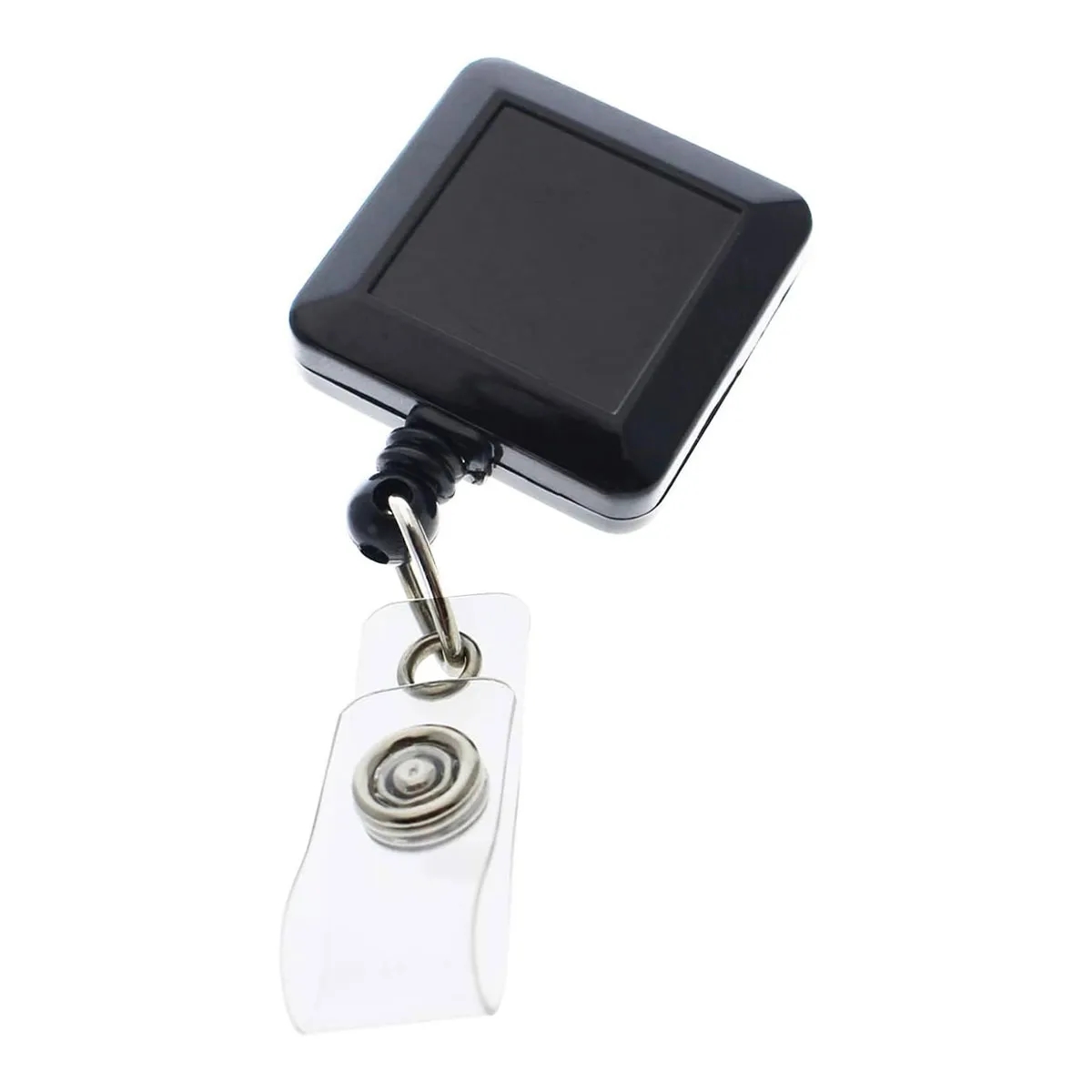 Square Shaped Retractable lanyard  Badge Holder Reel Name Ca 1