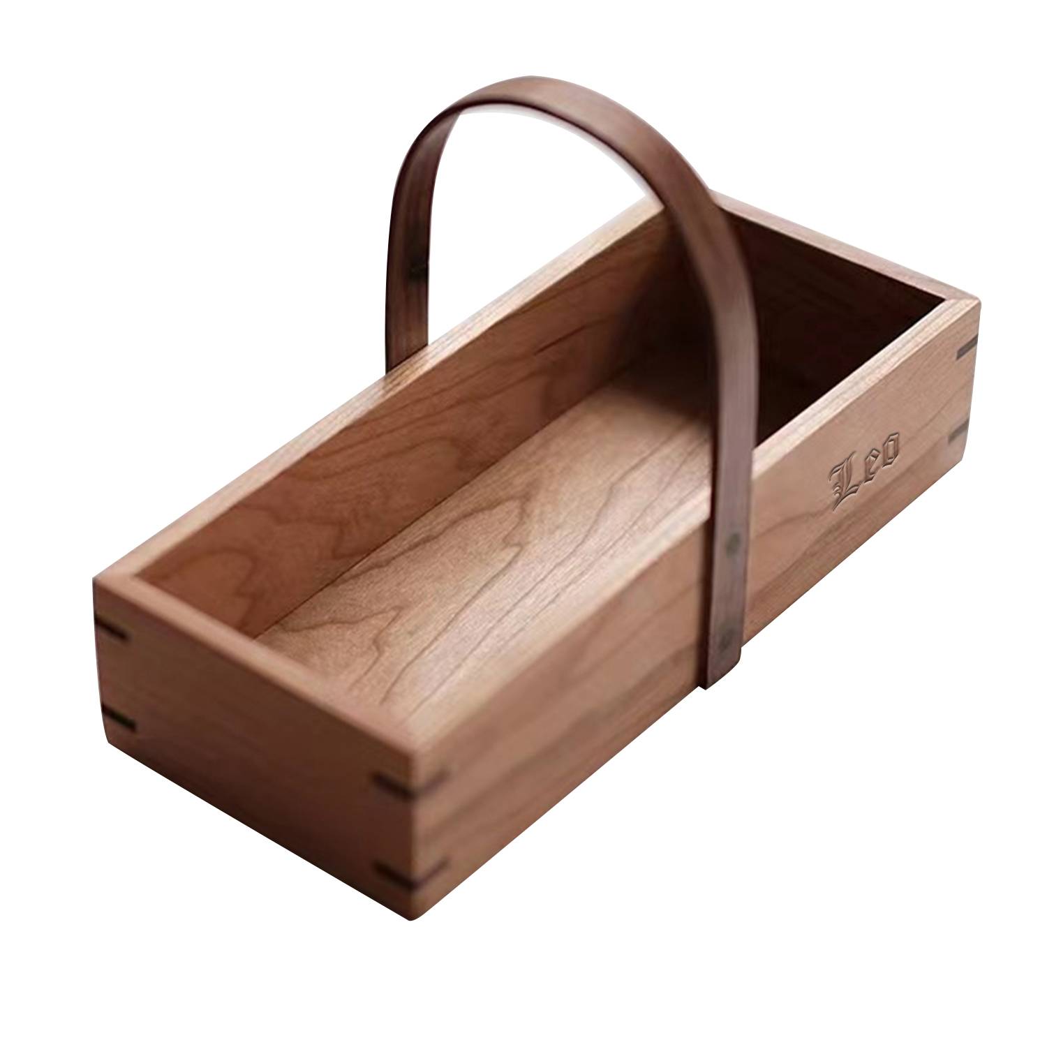 Household Retro Wooden Portable Storage Box 2