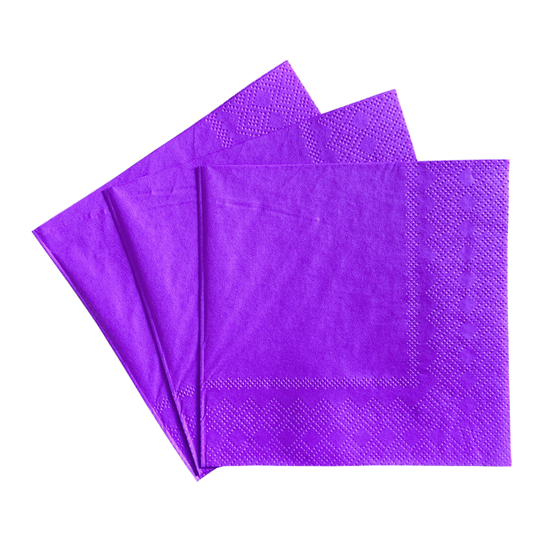 2 Ply 5'' Custom Colorful Cocktail Napkins 10