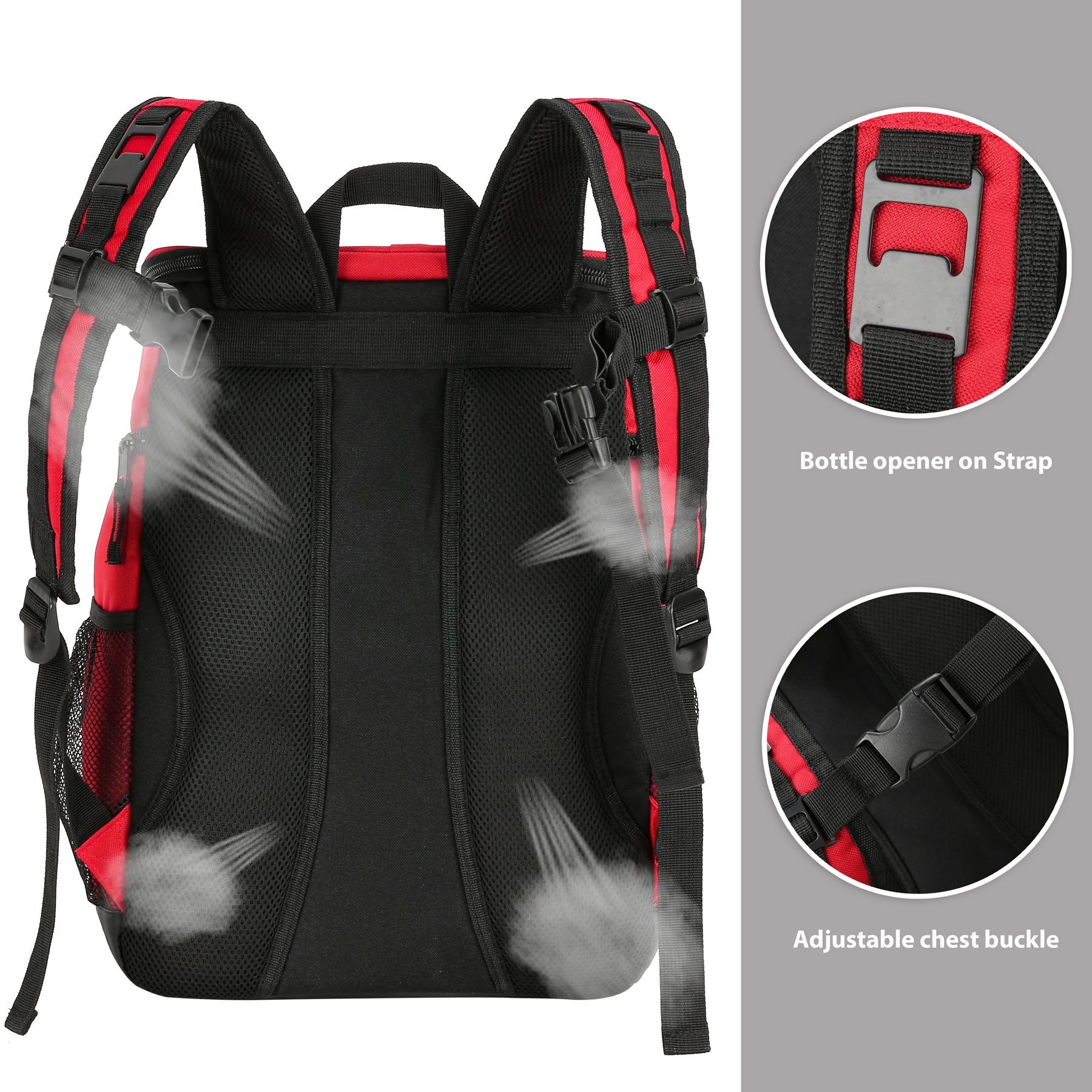 SuperCool 30 Can Insulated Backpack Cooler 4