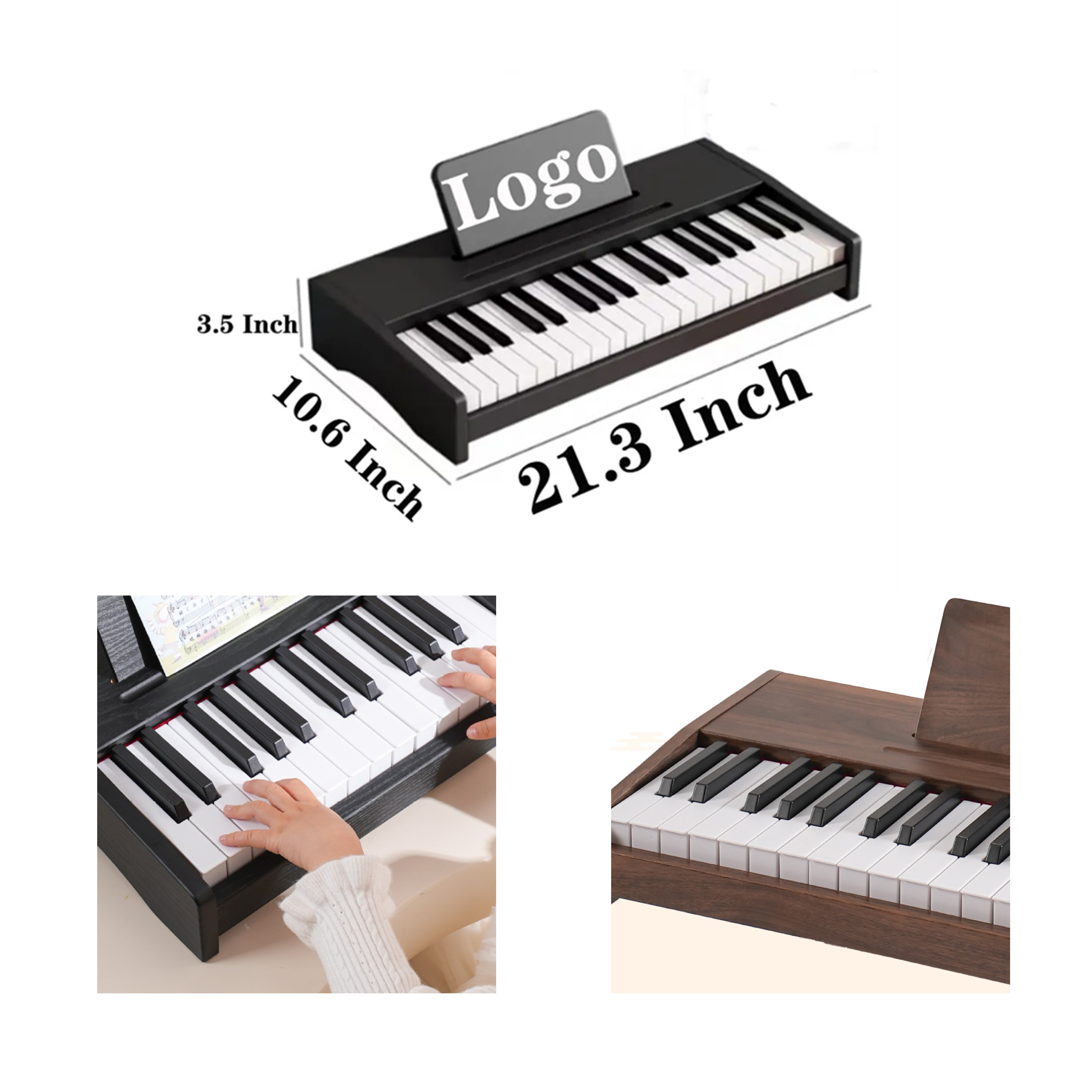 Charming 37 - Key Wooden Piano for Children's Musical Education 1