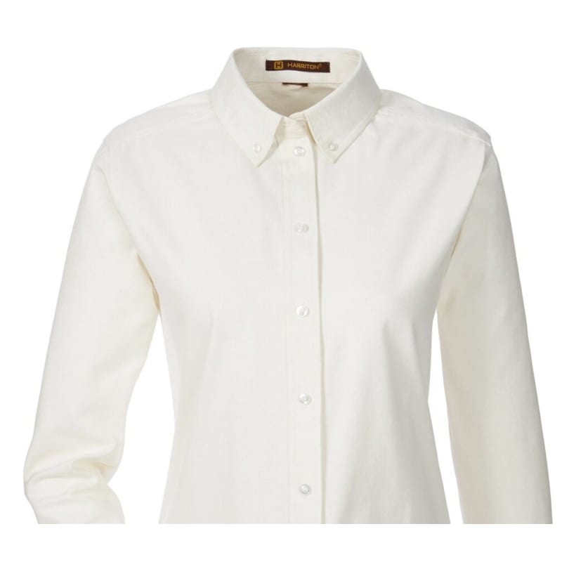 Harriton Ladies' Foundation 100% Cotton Long-Sleeve Twill Shirt With Teflon™ 8